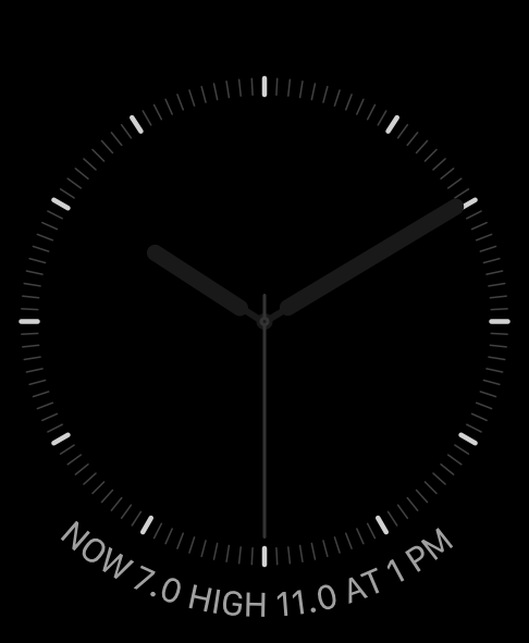 Screenshot of bezel flat complication