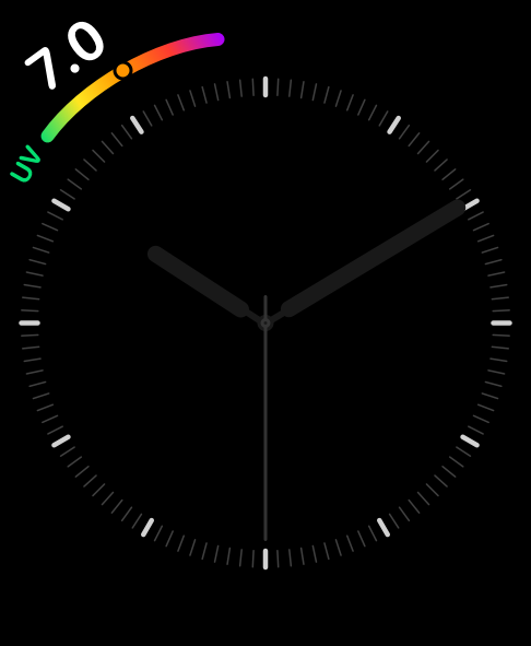 Screenshot of corner gauge complication